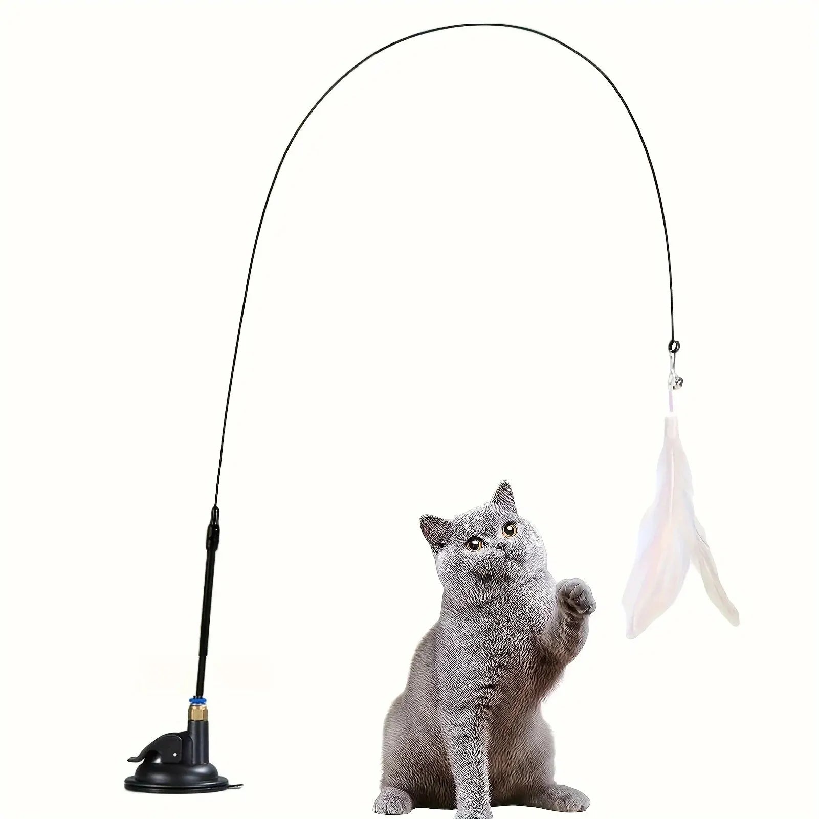 Interactive Cat Feather Wand