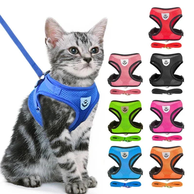 Adjustable Mesh Cat Harness