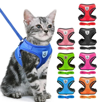 Adjustable Mesh Cat Harness